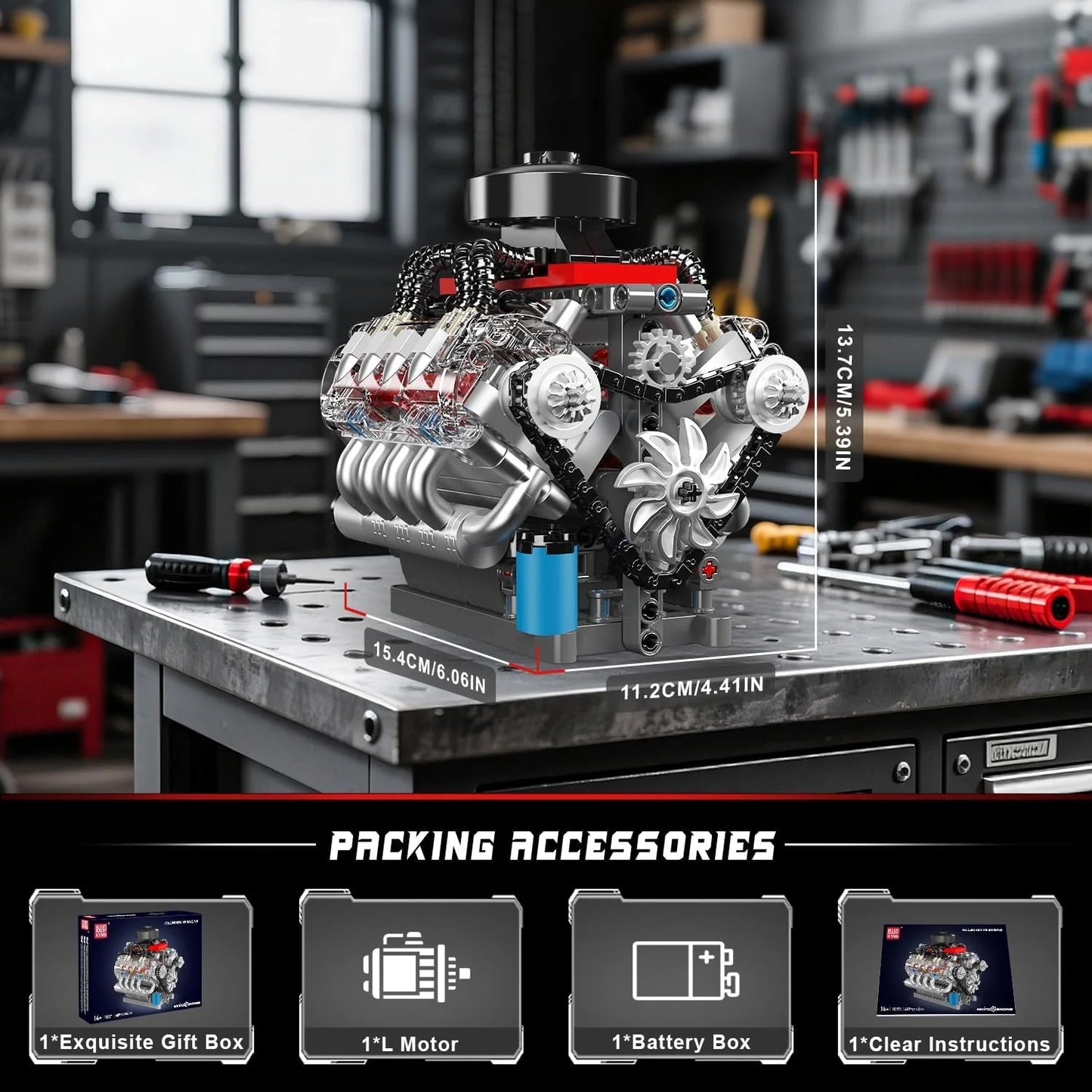 GearBricks™ V8 Engine