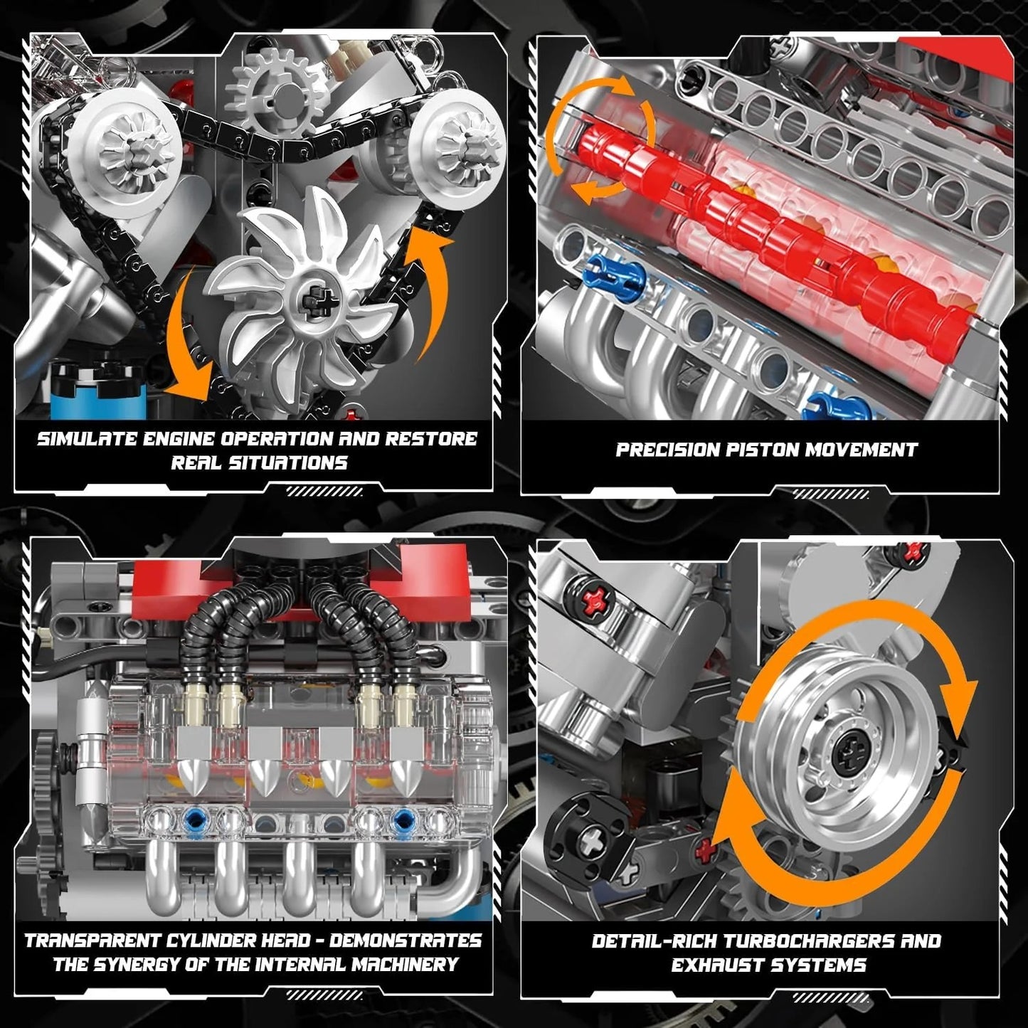 GearBricks™ V8 Engine