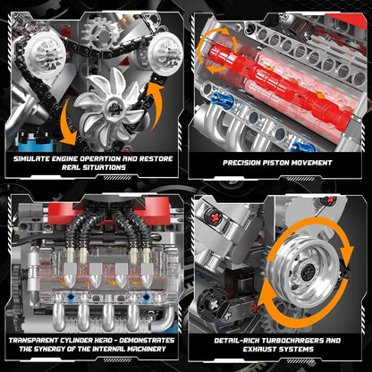 GearBricks™ V8 Engine